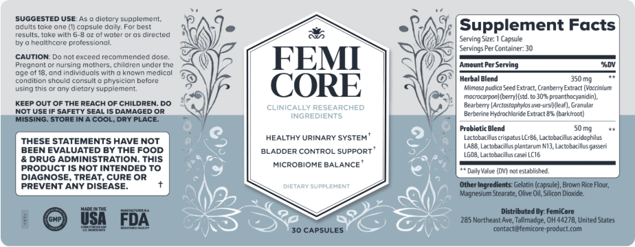 FemiCore Supplement
